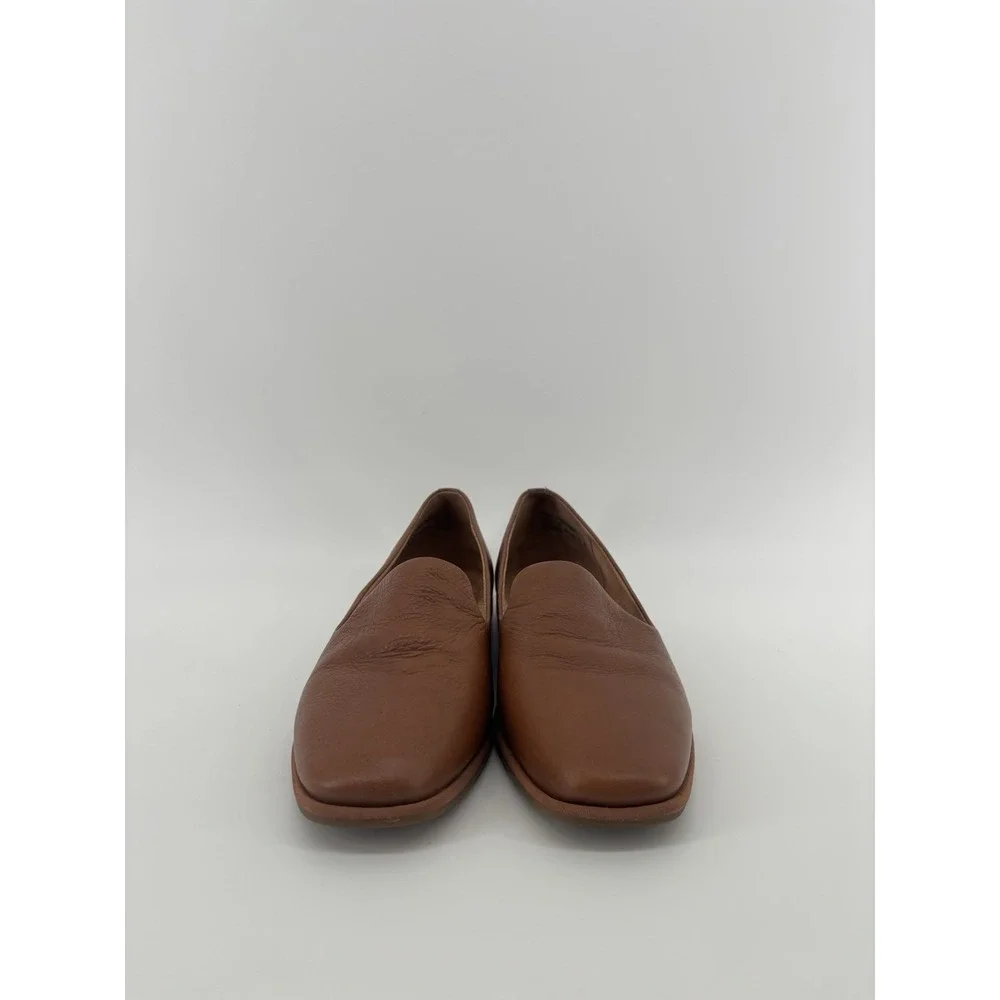 Vionic Willa Flat 2.0 Sz 9.5 Slip On Tan Leather Preppy Chic $140